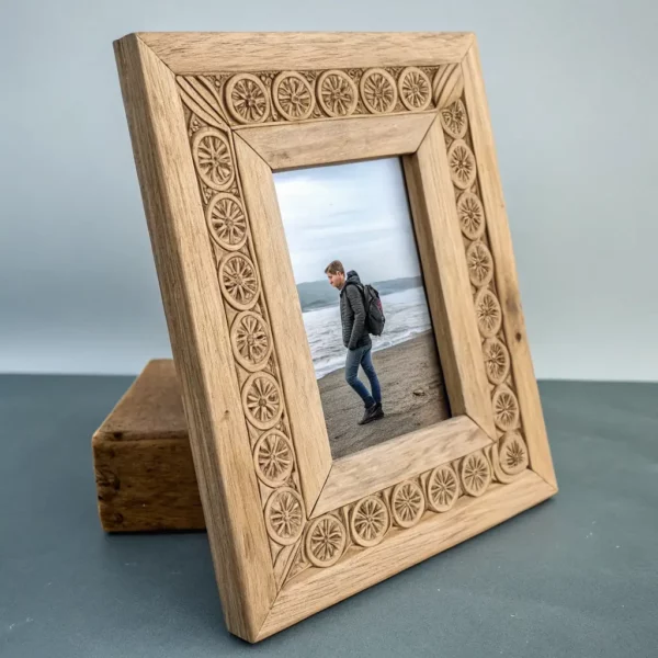 Engraved Wooden Photo Frame
